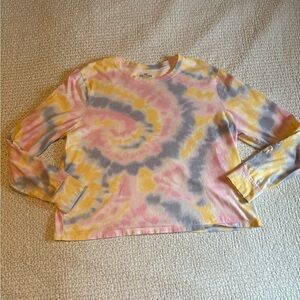 Hollister Tie dye Crop Long Sleeve T-shirt